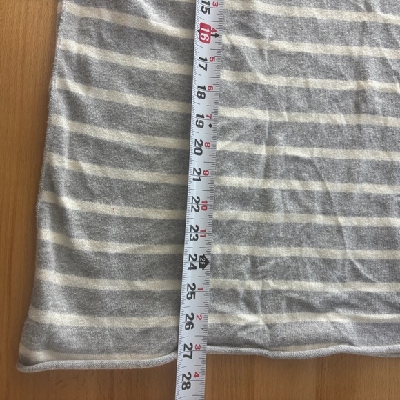 Eileen Fisher Women’s Small Gray White Stripes Crew Neck Organic Cotton Tee - Picture 9 of 9